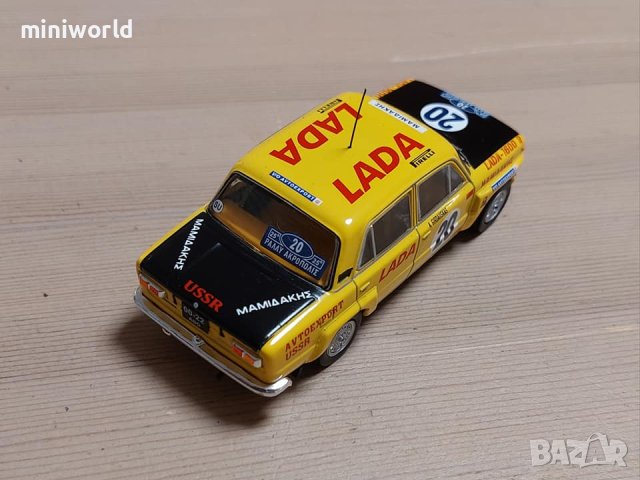 ВАЗ 21011 рали Акрополис 1978 - мащаб 1:43 на IXO моделът е нов в PVC дисплей-кейс, снимка 8 - Колекции - 41965481