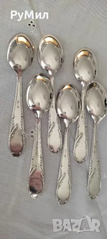 Комплект посребрени лъжички за кафе Solingen* Сребърно покритие 100 , снимка 3 - Прибори за хранене, готвене и сервиране - 48028121