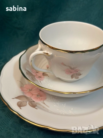 Троен сет на Oscar Schaller & Co, Bavaria, снимка 2 - Сервизи - 52979562