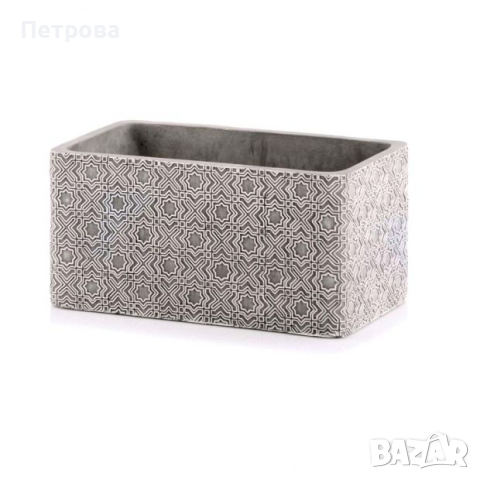 Керамична кашпа-27х13х14 см./правоъгълна кашпа/керамична саксия