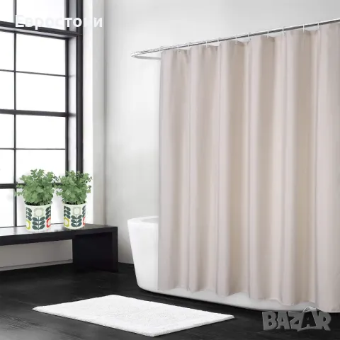 Hotel luxury Хотелско луксозно бельо, имитационни ленени завеси за душ 240 GSM тежко тегло