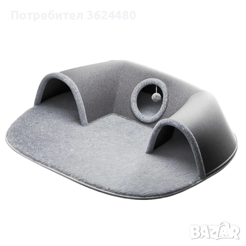 2 в 1 Меко Легло за Котки с Прикрепен Тунел, снимка 4 - За котки - 52402673