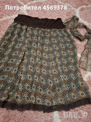 Елегантна Пола с колан, снимка 4 - Поли - 51485407