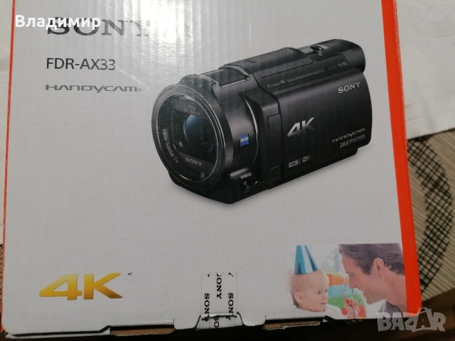 Видеокамера СОНИ-SONY-AX33-4K, снимка 7 - Камери - 52468032