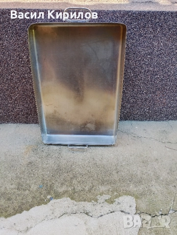 Тава Хром Силистра от соца 40см на 60см на 8см дълбочина , снимка 3 - Съдове за готвене - 52226477