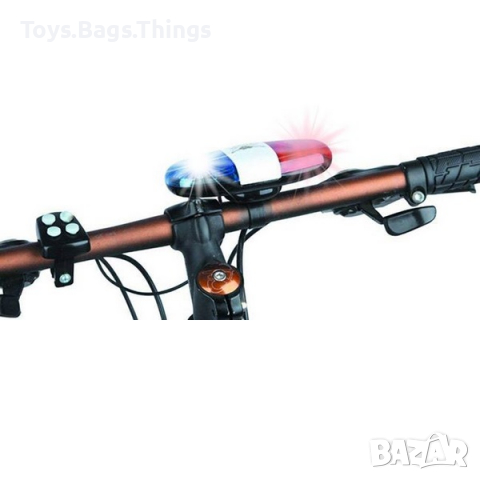 Тромба за колело, сирена за велосипед, Полицейска светлина , снимка 2 - Аксесоари за велосипеди - 35982783