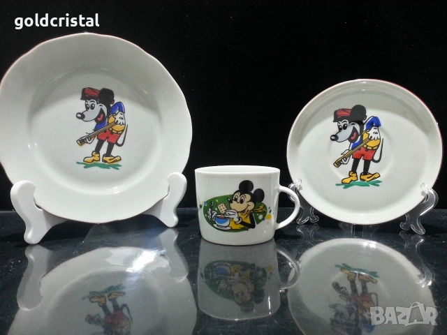 Стар български порцелан детски комплект , снимка 10 - Антикварни и старинни предмети - 53329082