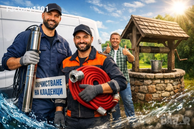 Професионално почистване на герани , бунари , кладенци в цялата страна !