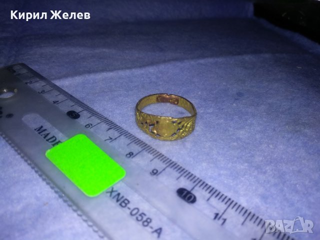 СТАРИНЕН АЖУРЕН БРОНЗОВ РЕТРО ПРЪСТЕН МАЙСТОРСКА РЪЧНА ИЗРАБОТКА 36992, снимка 8 - Антикварни и старинни предмети - 39723299