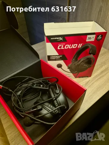 Гейминг слушалки HyperX - Cloud II, черни, снимка 11 - Слушалки за компютър - 48363734