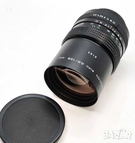 Pentacon auto 2.8/135 MC - m42 резба, снимка 2 - Обективи и филтри - 53565564