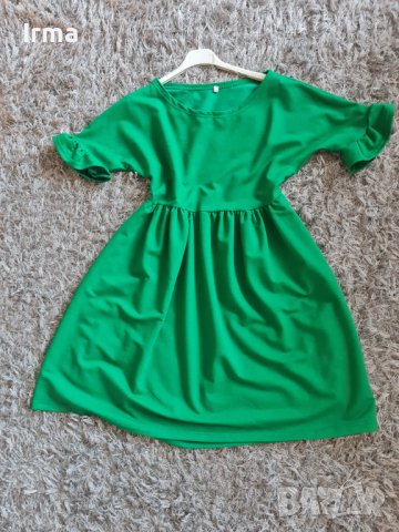 Зелена рокля , снимка 2 - Рокли - 41548725