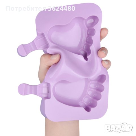 3794 Силиконов молд с форма на крачета, снимка 6 - Форми - 39009339