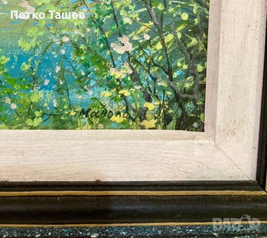 Оригинална картина „Пейзаж с мелница“, снимка 3 - Картини - 53295467