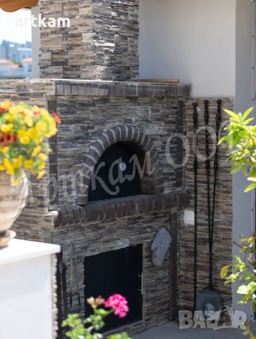 Барбекю облицовка с камък