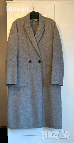 ZARA палто цвят графит, снимка 2 - Палта, манта - 52893883