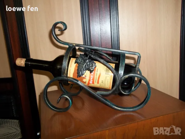 Стойка за вино ковано желязо !