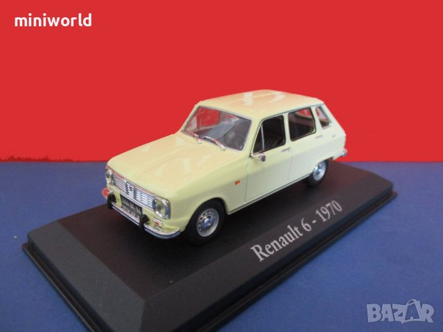 Renault 6 1970 - мащаб 1:43 на IXO-Altaya моделът е нов в PVC дисплей-кейс
