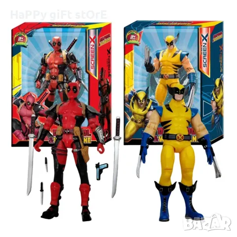 Статуетка Marvel: Върколакът и детпул Wolverine and Deadpool (Hero Collector), екшън фигура 18см. 