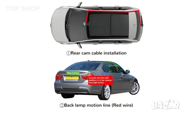 Hobele Dashcam отпред и отзад, двоен рекордер за кола с 32G SD карта, 170° широк ъгъл, 1080P FHD с н, снимка 9 - Аксесоари и консумативи - 48473241