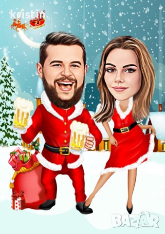 Коледни Карикатури, снимка 4 - Коледни подаръци - 38723719