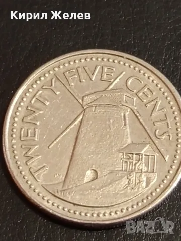 Две монети 25 цента 1996г. Барбадос - 2 рубли 1913г. Русия за КОЛЕКЦИОНЕРИ 39864, снимка 4 - Нумизматика и бонистика - 49165185