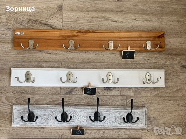 Стенна дървена закачалка , снимка 4 - Други стоки за дома - 30925105