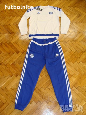 Анцуг на Челси Адидас Дебел Ватиран Chelsea Sweat Tracksuit Adidas New, снимка 1 - Спортни дрехи, екипи - 34629129