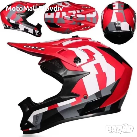 Мотокрос каска MOTOMALL различни разцветки, снимка 7 - Аксесоари и консумативи - 49683690