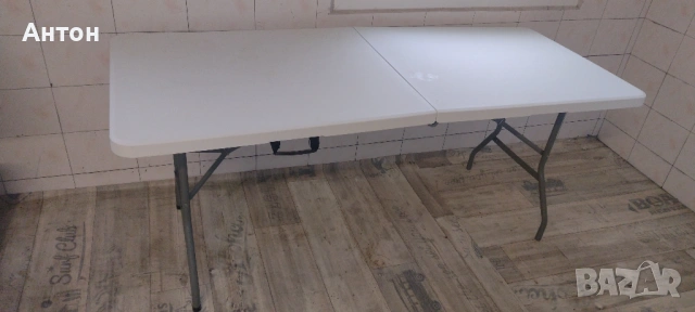 Кетъринг маса сгъваема бяла, снимка 5 - Маси - 53419837