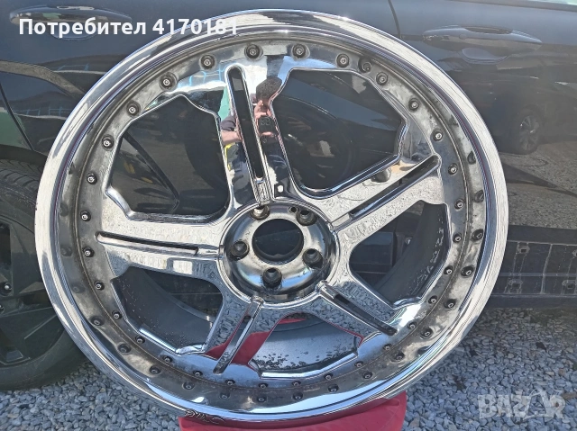 22цола. мерцедес. моноблок 4бр порьчкови мерцедес гл. гле. мл. глц. г 5х112 ет55, снимка 6 - Гуми и джанти - 53755133