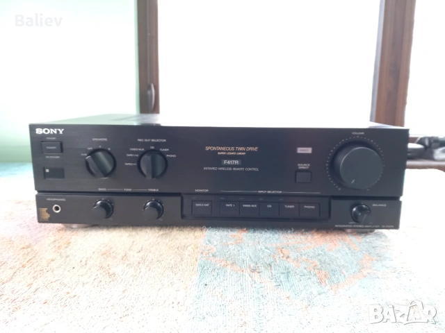 SONY F417R Стерео усилвател , снимка 3 - Ресийвъри, усилватели, смесителни пултове - 53031465