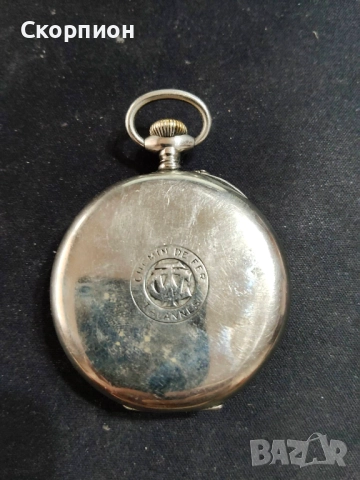 Швейцарски джобен часовник - CHEMIN DEFER TAVANES  ARGENTAN , снимка 7 - Джобни - 48739824