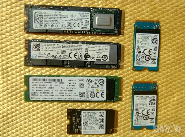 NVMe SSD бърз диск 256 GB
