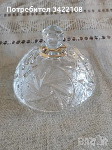 Кристален съд за масло/хайвер и т.н., снимка 5 - Аксесоари за кухня - 47750356