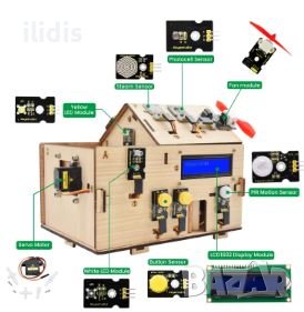 Ардуино, Smart Home Kit with Board for Arduino DIY STEM, снимка 5 - Други - 38572352