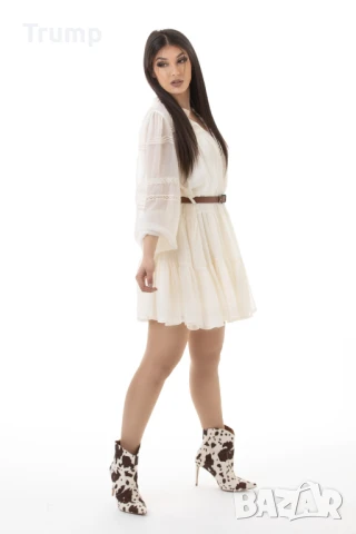 - 20% Елегантна рокля с колан, снимка 4 - Рокли - 51386290