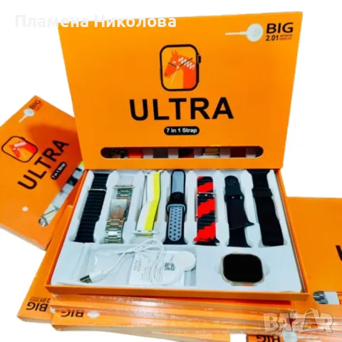 ⌚ Смарт часовник 7 в 1 Ultra 2.01 – Вашият личен помощник на китката ⌚, снимка 3 - Мъжки - 48712877