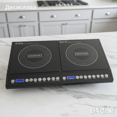 Двоен индукционен котлон Home Star HS-IND2002, снимка 5 - Котлони - 53004926