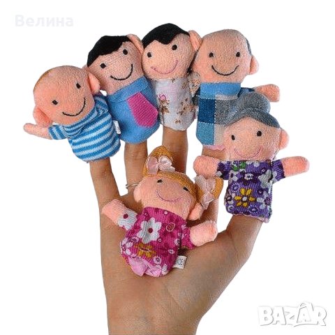 Кукли за пръсти за куклен театър Семейство и Животни, снимка 5 - Образователни игри - 41434118