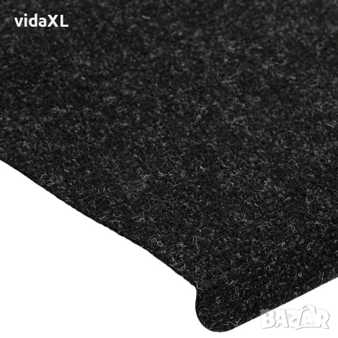 vidaXL Самозалепващи стелки за стълби, 15 бр, 65x24,5x3,5 см, антрацит, снимка 7 - Изтривалки - 56147152