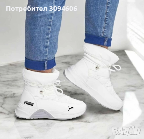 Дамски боти с пух , снимка 2 - Дамски боти - 52364570