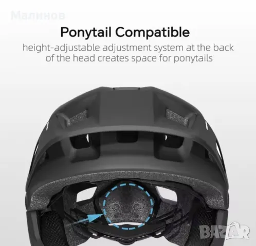 Каска за велосипед, fullface каска, каска половинка, mtb каска, фулфейс каска, лека делима каска, снимка 4 - Велосипеди - 49873232