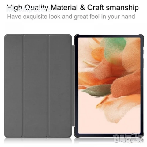 Samsung Galaxy Tab S7 Lite T730 / T735 / Tab S7 FE T736 Кожен Калъф и Протектор, снимка 10 - Калъфи, кейсове - 51188314