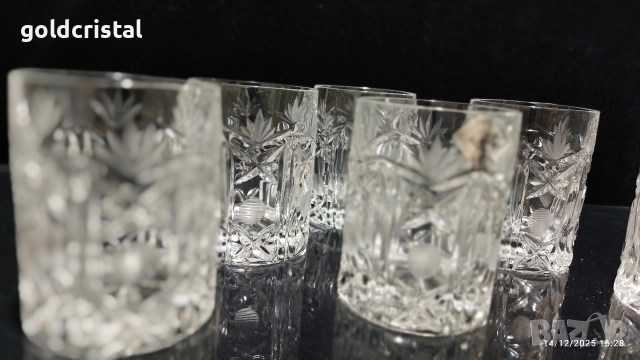 кристални чаши , снимка 5 - Антикварни и старинни предмети - 25922270