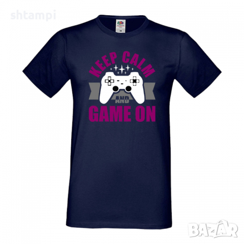 Мъжка тениска Keep Calm And Game On, снимка 10 - Тениски - 36193298