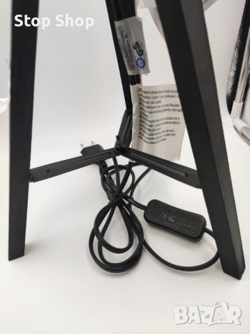 Дървена лампа статив е27 с ключ , снимка 5 - Настолни лампи - 41384748