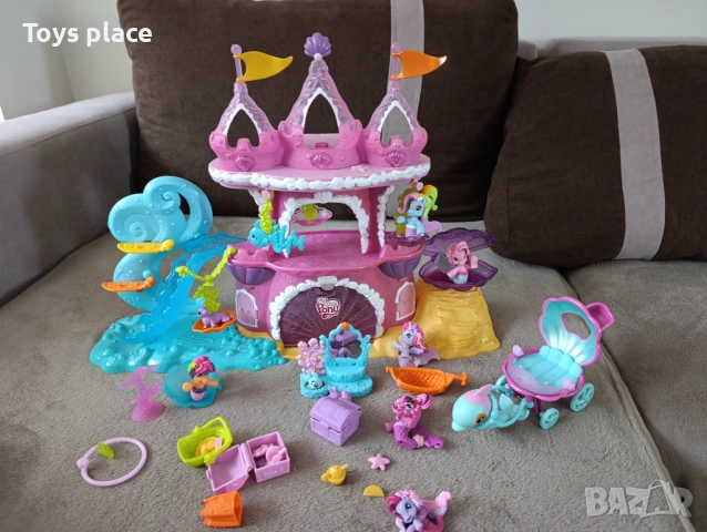 Голям оригинален Замъкът на русалките My Little Pony, снимка 10 - Фигурки - 53458559