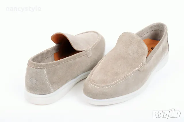 НОВО! Мъжки мокасини от естествен велур - Три цвята, снимка 4 - Мокасини - 49783486