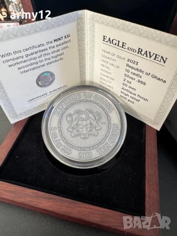 Сребърна монета 2oz., снимка 2 - Нумизматика и бонистика - 52105935